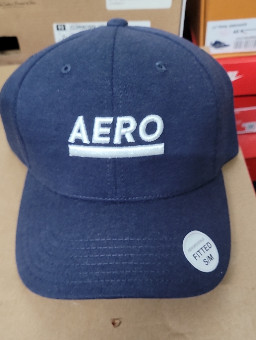 Aeropostale Black Cap with White Label